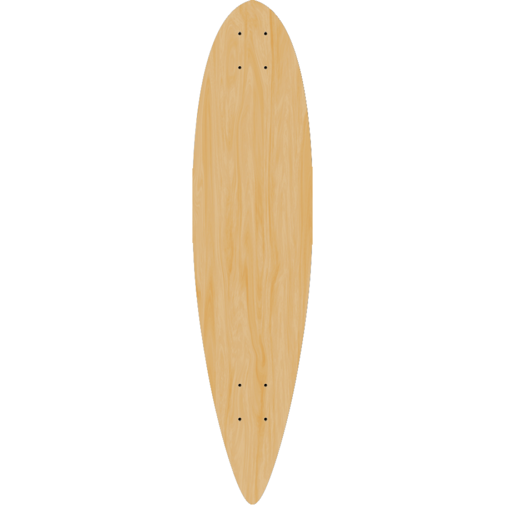 Blank Shorty Pintail Longboard SINGLE Bulk Wholesale Longboards